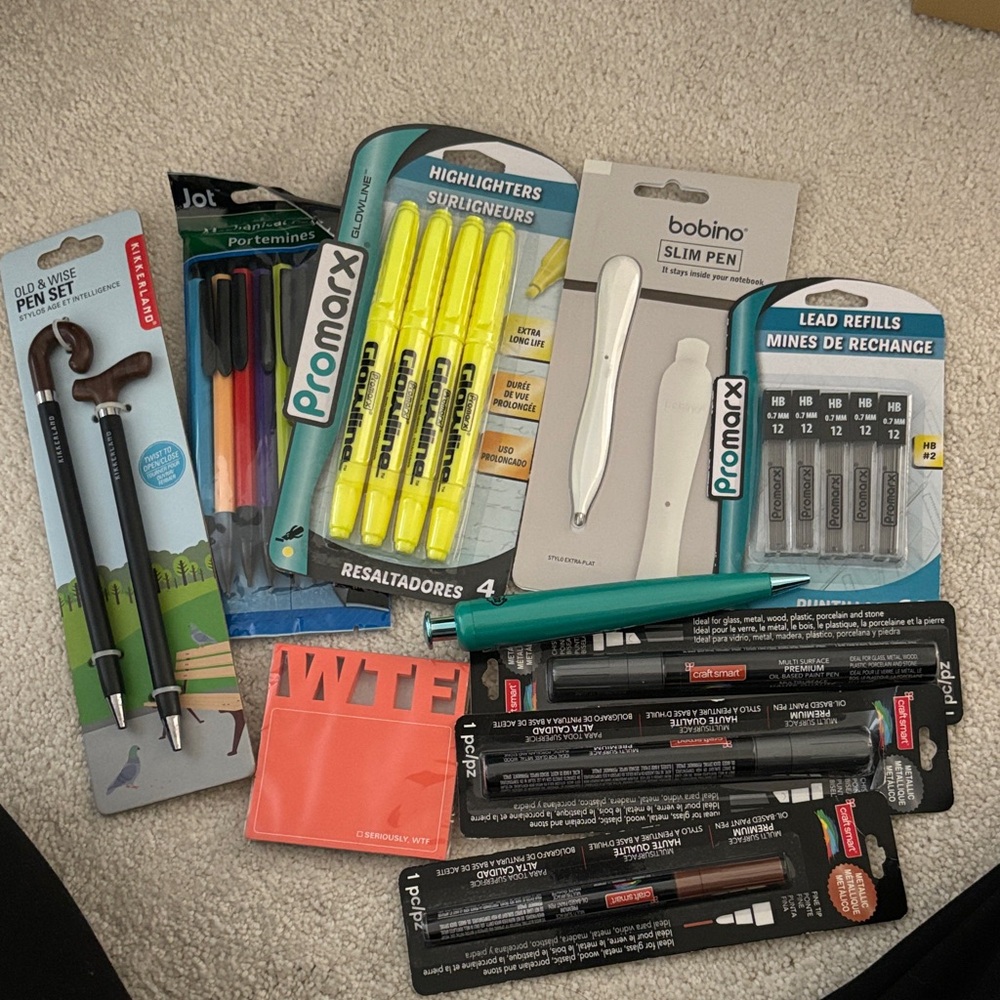 Office pens supplies bundle